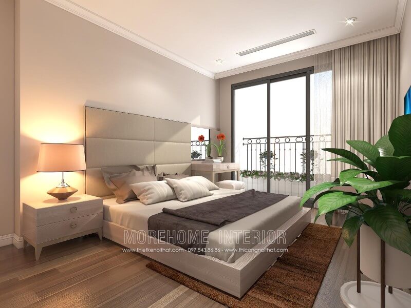 Giường ngủ chung cư hiện đại