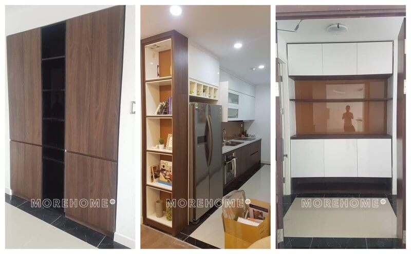 Công trình thi công nội thất đồ gỗ công nghiệp hiện đại cho chung cư imperia sky garden tại hà nội